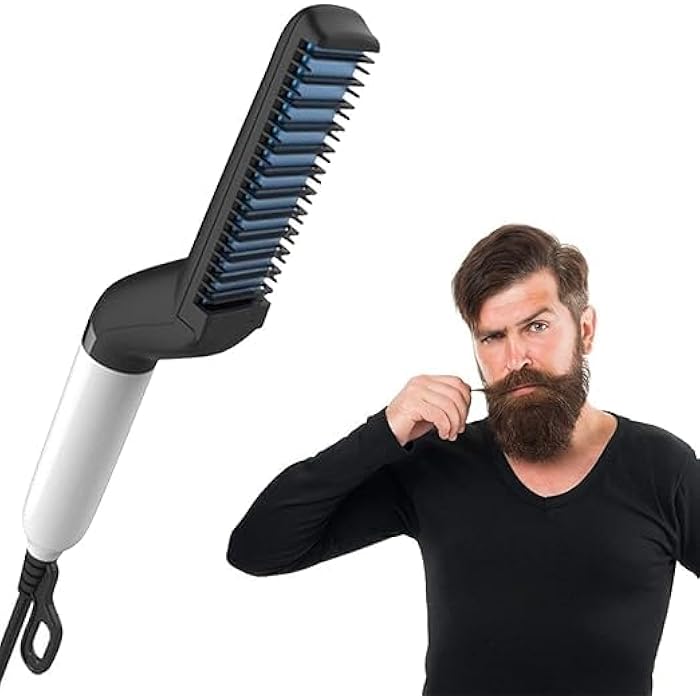 Men's Hair and Chin Iron The Perfect Tool for Every Man Seeking a Stylish Look Ceramic Plates for Fast Heating and Great Control for Professional Results - Image 4
